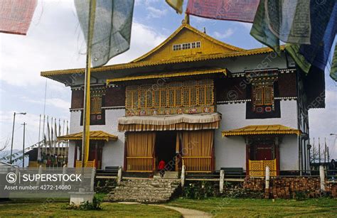 India, Sikkim, Pelling. The C17th Pemayangtse Monastery. Sikkim's most ...