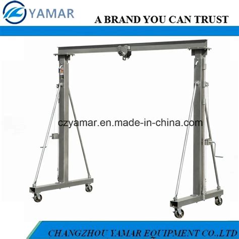 Movable 1 Ton Capacity Telescoping Gantry Crane Single Girder Gantry