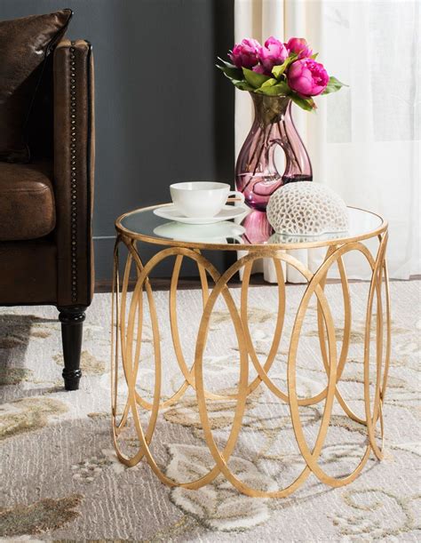 Gold Accent Table End Tables Accent Table Gold Accent Table Mirrored Accent