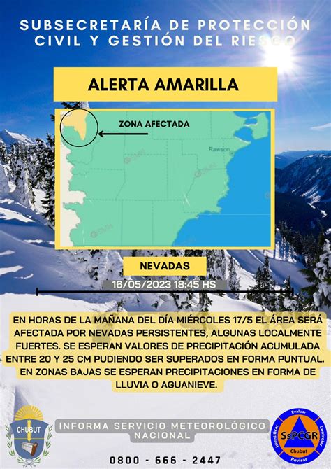 Alerta Amarilla Por Vientos Y Nevadas En Chubut