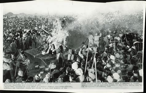 Mahatma Gandhi Funeral Pyre (1948) (oversize) – Reframed