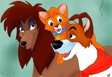 Rita, Oliver and Dodger by WickedlyRita on deviantART | Oliver and company, Disney art style ...