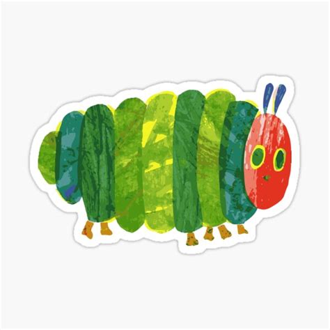 The Very Hungry Caterpillar Sticker For Sale By Coldwear Redbubble