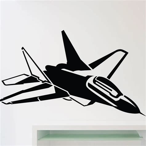 Jet Airplane Fighter Wall Decal Aircraft Bomber Military Plane Wall