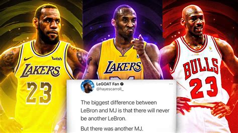 Who The Goat Lebron Mj Kobe Debate In The Comments Youtube