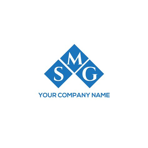 SMG letter logo design on WHITE background. SMG creative initials letter logo concept. SMG ...