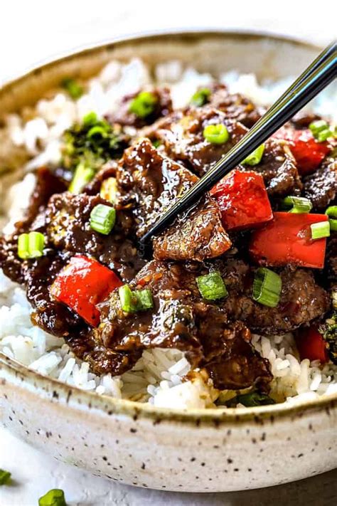 Mongolian Beef With The Best Sauce Ever Carlsbad Cravings Mongolian Beef Carlsbad Cravings