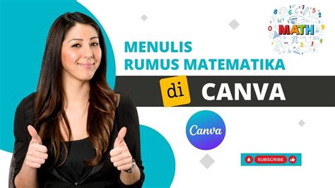 Menulis Rumus Matematika Di Canva Youtube