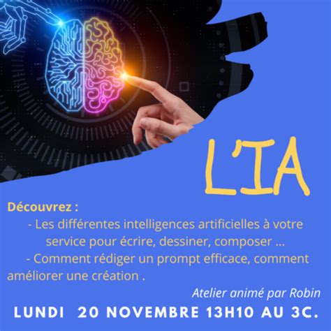 LIntelligence Articifielle Lycée Colette LE BRET