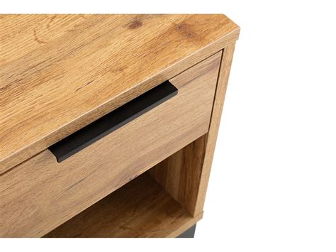 Julian Bowen Bali 1 Drawer Bedside In Oak