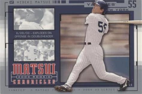 2004 Upper Deck Matsui 2003 Rookie Chronicles HM34 Hideki Matsui For