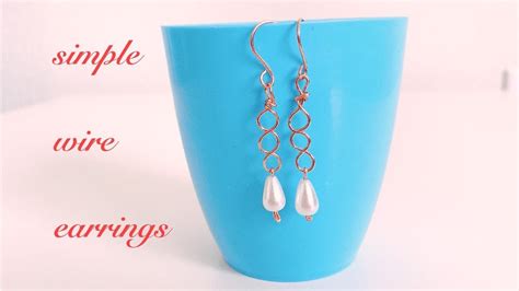 Simple Earrings Makingwire Wrapped Earringseasy Diy Earrings For