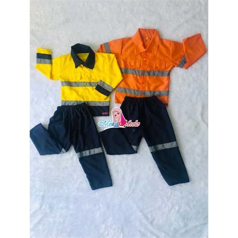 Jual Baju Tambang Safety Anak Laki Laki Baju Kerja Seragam Proyek