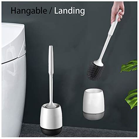 Silicone Toilet Brush With Holder Set Toilet Bowl Brush For Bathroom