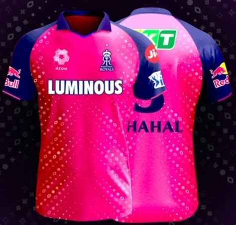 New Rajasthan Royals Jersey IPL 2024 RR Luminous Shirt Sponsor 2024