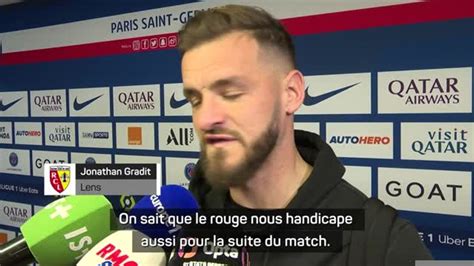 Ligue Psg Rc Lens Jonathan Gradit Tacle Les Parisiens Apr S Le