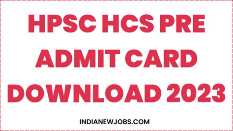 Hpsc Hcs Mains Result 2023 Download Link Best