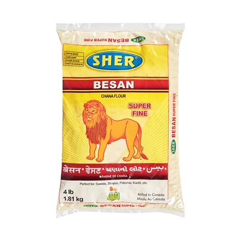 Buy Sher Besan Flour Super Fine 4 Lb Online South Asian Central