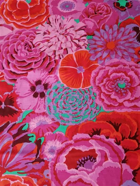 Fabric Bekah Magenta By Kaffe Fassett For The Kaffe Fassett Etsy