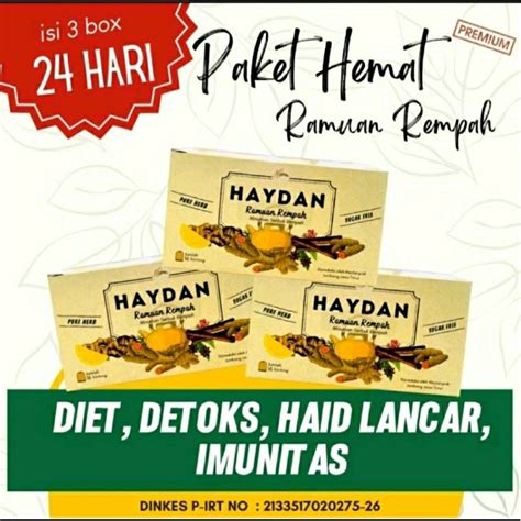 Jual TEH DETOX PAKET HAYDAN RR PAKET HEMAT JSR RAMUAN REMPAH