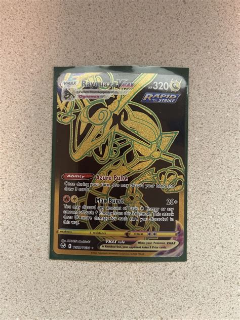 Rayquaza Vmax Secret Rare Tg29tg30 Ultra Rare Silver Tempest Nm