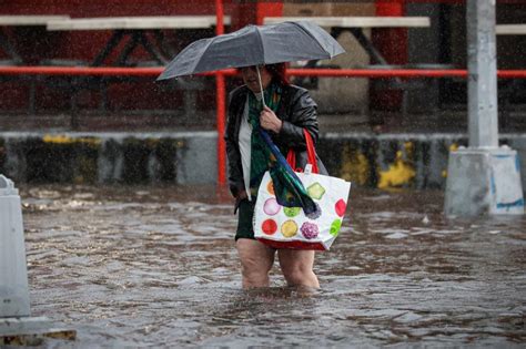 圖輯／這裡淹水 那兒交通斷 紐約進入緊急狀態 紐約暴雨 紐約 世界新聞網