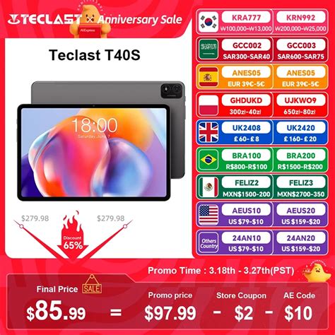 Teclast Tableta T S De Pulgadas Tablet Con Pantalla Completamente