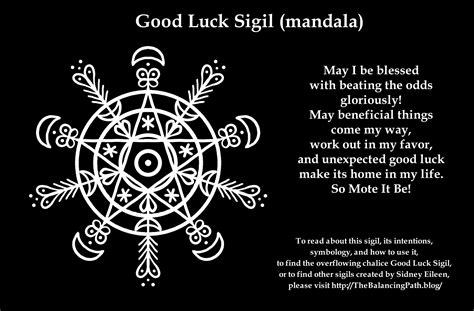 Good Luck Sigils By Sidney Eileen