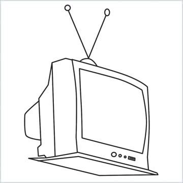 How To Draw A Vintage Television Step by Step - [8 Easy Phase]