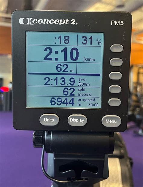 Rowing Machine Screen Anytime Fitness