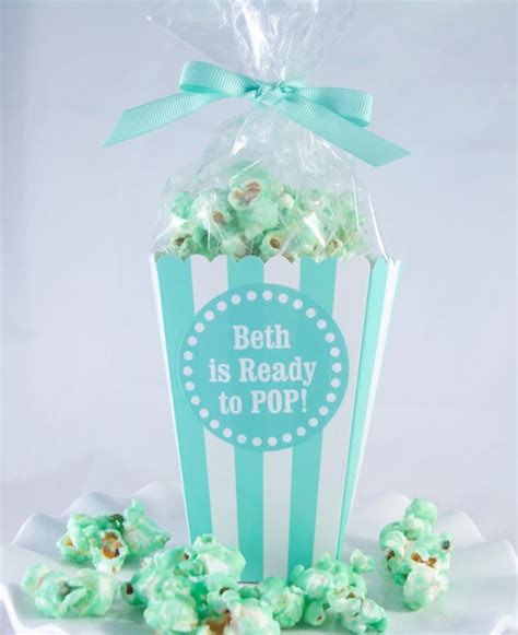 12 Custom Popcorn Box Favors Personalized By Modernzebradesign