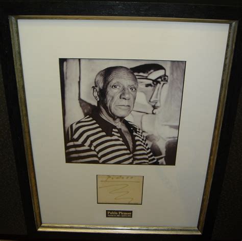 Original Signature and Photograph by Pablo Picasso - Art encounter