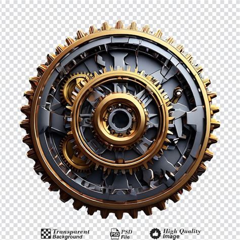 Premium Psd Gear Cog Wheel Isolated On Transparent Background