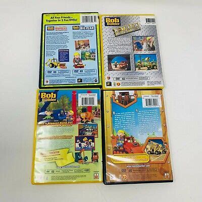 4 X BOB the Builder DVD Lot Tested English French Bundle Bob Bricoleur Children EUR 22,85 ...