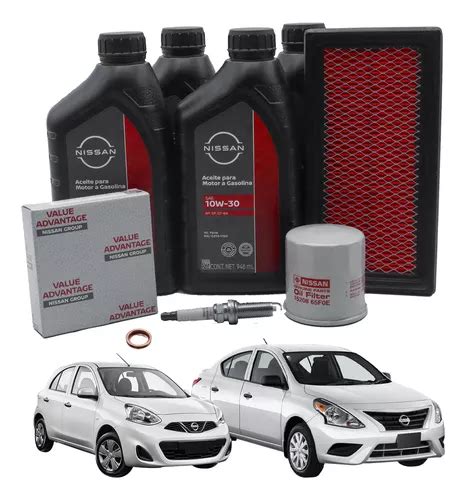 Kit De Afinación Nissan Versa March 2012 2020 Aceite 10w30