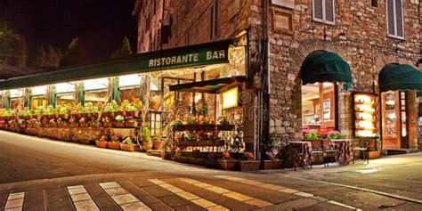 Restaurant on Small Canal in Venice, Italy. Editorial Photo - Image of ...