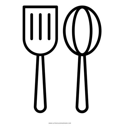 Free Kitchen Utensils Clipart Black And White, Download Free Kitchen ...