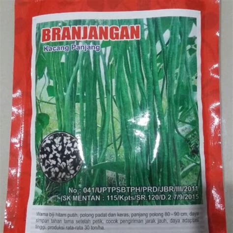 Jual Benih Kacang Panjang Branjangan Bibit Kacang Panjang Biji