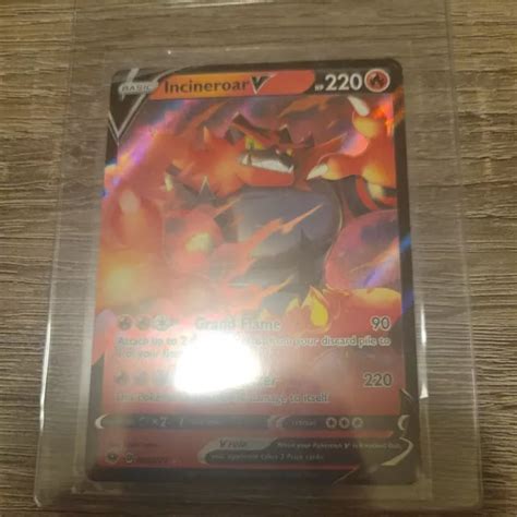 PokÉmon Tcg Incineroar V Champions Path 008073 Holo Ultra Rare 202