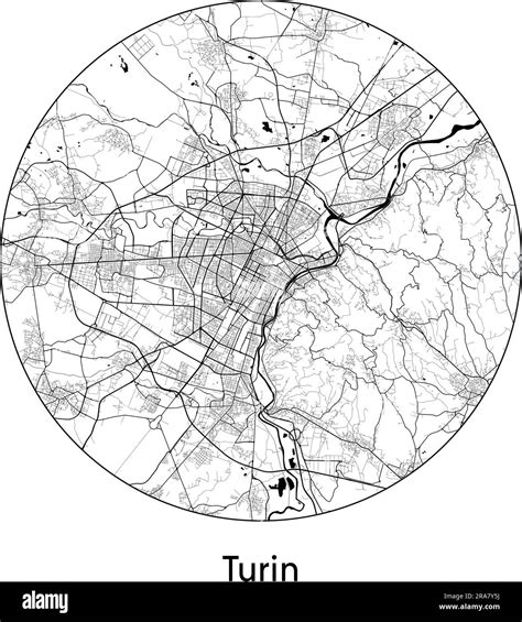 Mapa De Turin Stock Vektorgrafiken Kaufen Alamy