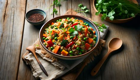 Receta Saludable Cómo Hacer Arroz Integral Frito con Verduras en Casa