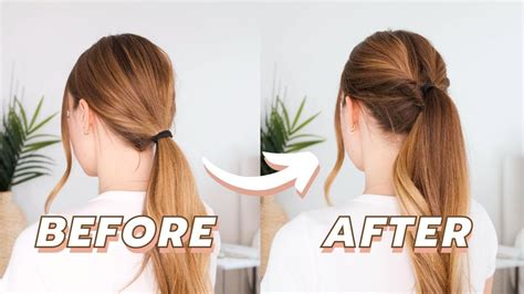 Ponytail Hack How To INSTANTLY Add Volume To Your Ponytail Quick And