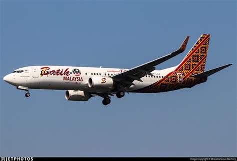 9m Lck Boeing 737 8gp Batik Air Malaysia Miscellaneous Memory Jetphotos