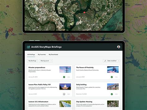 Briefings In Arcgis Storymaps