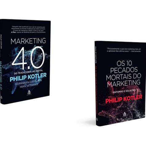 Kit 2 Livros Philip Kotler Marketing 4 0 Os 1O Pecados Mortais Do