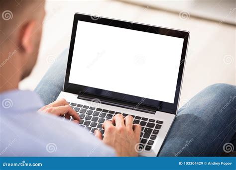 Person Working on Laptop stock image. Image of browsing - 103304429