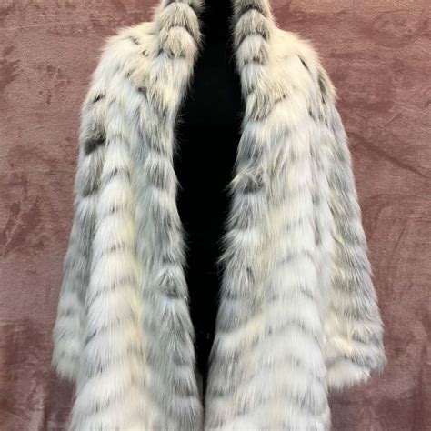 Donna Salyers Fabulous Fur Shawl Collar Coat Womens Size Xxl Crystal