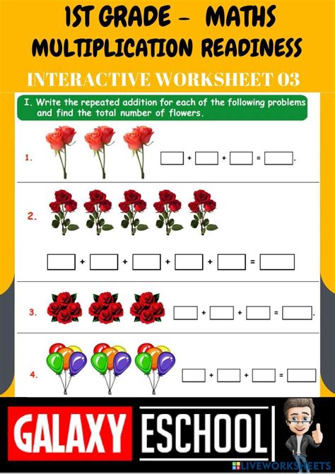 4th Maths Ps03 Multiplication Readiness Galaxy Live Worksheets