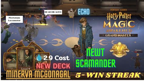 2 9 Cost NEW DECK Minerva Mcgonagal ECHO Newt Scamander 5 WIN STREAK