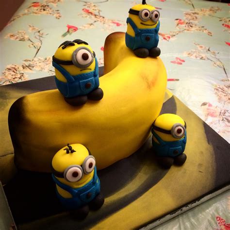 Minion Banana shaped cake | Minions, Minion banana, Minion cake